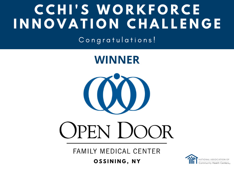 Open Door Named as Winner of National Association of Community Health Centers “Workforce of the Future” Challenge